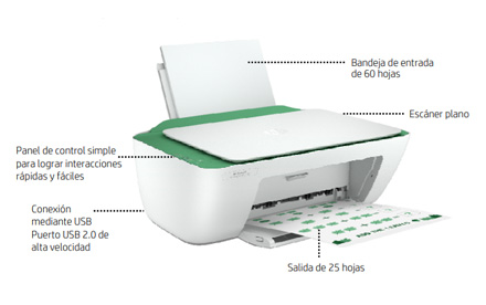 Impresora Multifuncional HP DeskJet Ink Advantage serie 2375