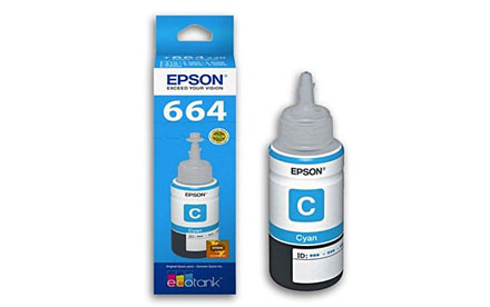 Epson T664 | Tinta Cián 70ml Original