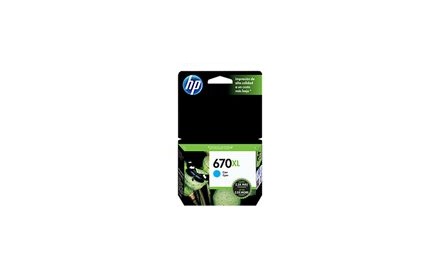 HP 670XL - Alto rendimiento - cian tintado cartucho de tinta