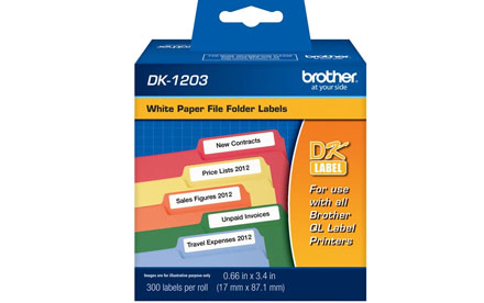 Etiqueta Brother DK1203 - 0.66 in x 3.4 pulgadas - Ideal para Folders - 300 etiquetas